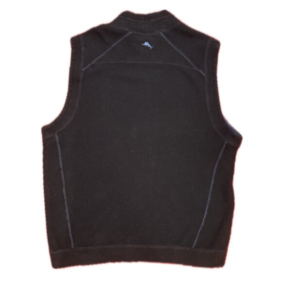 Tommy Bahama Men's Reversible Vest - Black/Blue -  Medium - Picture 2 of 8